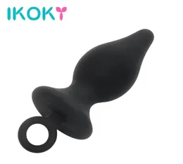 Ikoky Mini Anal Plug Butt Plug für Anfänger mit Pull Ring Silicon Erotikspielzeug Sexspielzeug für Männer Frauen Prostata Massager Q1707184152823
