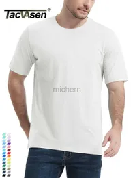 T-shirt maschile Tacvasen a maniche corta scottata maglietta in cotone da uomo t-shirt casual t-shirt top top basare