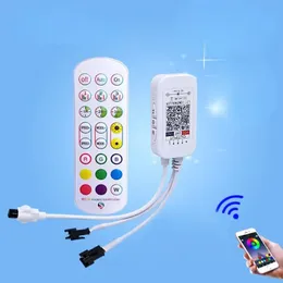 WS2812B WS2811 LED وحدة تحكم Bluetooth لضوء LED القابل للعنونة SMD 5050 RGB LED TAPE 24KEY IR MUSIC SMART