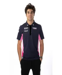 MEN039S Polos Racing Point Team Shirt Revers T -Shirt -Anzug Shortsleeved Clothing Racingpoint Times BWT8584826