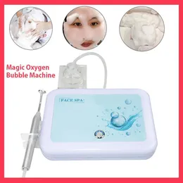 Hemskönhetsinstrument Syre Magic Bubble Machine Deep Cleansing Gentle Skin Mites Ansiktsreparation Salongutrustning Q240508