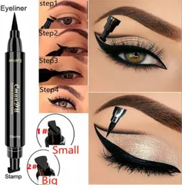Cmaadu líquido Eyeliner lápis Super impermeável selos pretos e duplos liner de olho de olho maquiagem ferramenta de maquiagem cosmética6856915