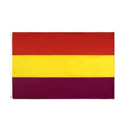 In Stock 3x5ft 90x150cm Hanging Second Spanish Republic Flag of Spain Empire Flag and Banner for Celebration Decoration1889075