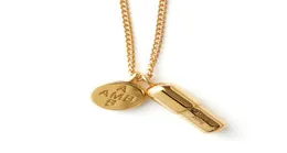 Bakhållsslivkapsel halsband Alyx Street Quality Hiphop Accessories Pearl Necklace Y2009181765913