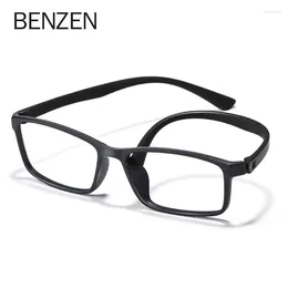 Okulary przeciwsłoneczne ramy Benzen jakość okularów optycznych rama mężczyzna mężczyźni Kobiety ultralekkie okulary o krótkowzroczności kwadratowe receptę okulary 5196