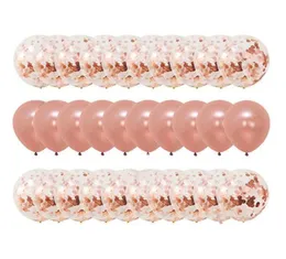 Party Decoration 30PCSSet Rose Gold Balloon Confetti Set Birthday Anniversary Wedding Present for Guests7016714