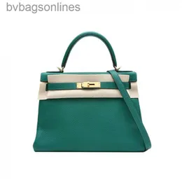 % 100 el yapımı orijinal 1: 1 hremms çantalar tasarımcı yüksek versiyonu kadın marka çantaları yeni omuz çantası 28 kadife yeşil oyma altın toka çantası