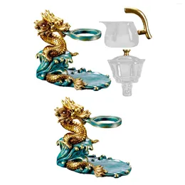 Teaware Set Tea Set Semiatomatic Dragon Cinker Infuser Pot for Daddy