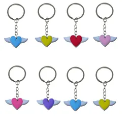 Keychain Favors Love Wings Keychains Tags Goodie Bag Stuffer Christmas Gifts And Holiday Charms Keyring For Women Men Suitable Schoolb Otvrx
