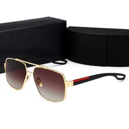 Luxury 2022 Brand Polarized Men Kvinnor Herrkvinnor Pilotflygare Solglasögon Designers UV400 Eyewear Sun Glasses Metal Frame Polaroid Len 265x