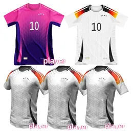 24 25 Tyskland Hummels Gnabry 2024 Soccer Jerseys Kroos Werner Draxler Reus Muller Gotze Football Shirts Deutschland Player Version Home Away Football Shirt Uniform