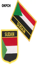 Sudan Flag Embroidery Iron on Patch 2pcs per Set PT01672019063161