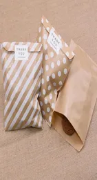 2020 100 pezzi sacchetti di carta tratta borse a pois per sacchetti di caramelle per il matrimonio di compleanno di Natale a capodanno per feste per feste borse da regalo 8177700