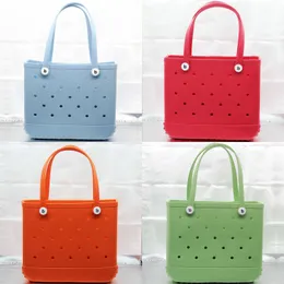 Bolsa Bogg Bogg Silicone Sacos de praia Lavagem Cesta de mulheres Big Tote portátil Parque de água portátil SAWAÇÃO EVA EVA Bolsas de compras leve