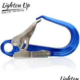 Carabiners Alleggerisci il lavoro di sicurezza aerea Gancio di sicurezza Big Apertura in lega Carabiner Acciaio Più