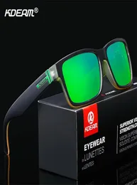 Kdeam für Männer polarisierte Sonnenbrille Sport verrückte Farben Sonnenbrille Elmore Blockinguv Shades mit Box 2204297445097