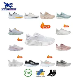 Hokaas One Bondi 8 Running Shoes Sports Lokala stövlar Clifton 8 Professional Ultra Light Breatble Shock Absorbering Sports Sneaker Rinnande skor 36-45