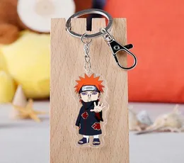 Cartoon Anime S Keychain Acryl Uchiha Sasuke doppelseitige transparente Schlüsselketten -Ringzubehör Juwel für Fans Geschenke1951138