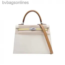 AAA Counter Quality Hremms Crossbody Designer Bags Luxury Женщины дорогие сумки Новая сумка для плеча Kelyy 2510 Shake White Craved Silver Bag Сумка