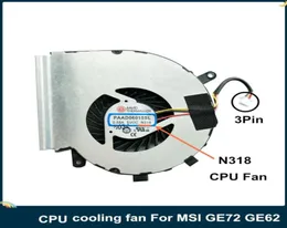 Laptop cooling pads LSC Original CPU Cooler Fan för MSI GE72 GE62 PE60 PE70 GL62 GL72 Ersätt PC N3189681888