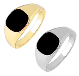 Fashion Men Cluster Rings Nero Punk Punk Donne Sud America Coppie ANGOLA ALLA LAGGIO 18K Gold Silver Plorato 712 Gioielli Party4757683