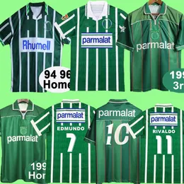 1993 1994 Palmeiras R. Carlos Retro Soccer Jerseys 1996 Mens Edmundo Zinho Rivaldo Evair Mens uniformes Camisas de Futebol Camisas de futebol