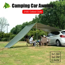 Outdoor Car Tail Side Tent Canopy Camping Awning Parasols Shade Sail Sunscreen PU2000 Waterproof Anti-UV Sunshades tenda 3x 240422