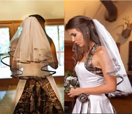 New Camo Wedding Veils Short اثنين