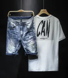 Erkek Tasarımcı Yaz Şort Pantolon 2020 Lüks Jeans De Designer Pour Hommes Diz Uzunluk Yırtık Kaya Revival Men Biker Square Jeans9954269
