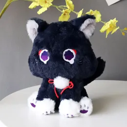 25 cm anime scaramouche katt docka fyllda djur leksaker genshin påverkan vandrare husdjur cosplay leksak