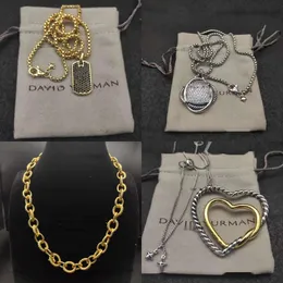DY Мужчины звонят Давид Юрма кольца для женщин -дизайнерских ювелирных украшений Sier Dy Ожерелье мужское ювелирное изделия.