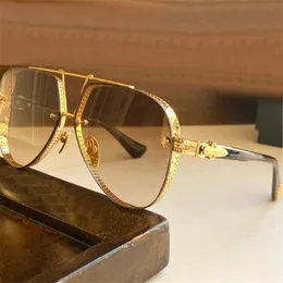 Новые солнцезащитные очки для дизайна моды Postyank II Ретро -пилотная металлическая рама классическая и щедрый стиль UV400 защитные очки высший качество 294U