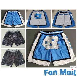 New University of North Carolina Men UNC Basketball Shorts Pocket Pants All Sätt S-3XL 3 färger Gratis frakt 2544
