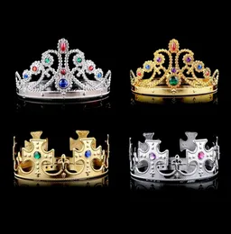 Król Queen Crown Party Hats Opon Prince Princess Crowns Crowns Przyjęcie urodzinowe Festival Festival Festival 7 Style C05118690141