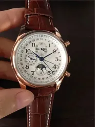 U1 Top-Grade AAA Brand Watch Automatische mechanische Bewegung Watchess Männer Weißes Zifferblatt echtes Lederband Montre de Luxe Naviforce Armbandwatchess
