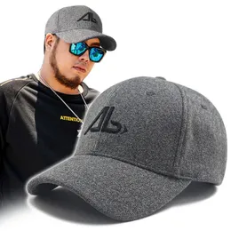 56-61 cm 62-68 cm Männlich großer Wolle Baseball Mütze Dad Herbst und Winter Filzhut Big Head Men Plus Size Sport Caps 240423