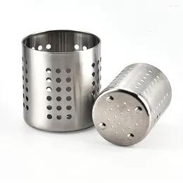 Cucina deposito in acciaio inossidabile portate per utensili posate caddy con fori di scarico per barre del tè per latte tutte le cucine