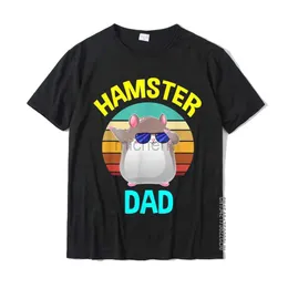 Camisetas masculinas hamster pai amante presente masculino de crianças engraçado camiseta de camiseta engraçada e camiseta de camiseta de camiseta de algodão engraçado D240509