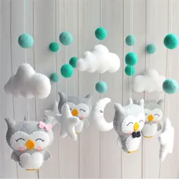 Giocattolo mouse mobile per bambini giocattolo per bambini 0-12 mesi carosello da letto per bambini baby si trasferisce per il letto giocattolo fatto a mano per Borns 240506