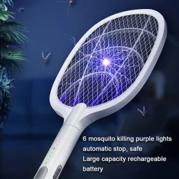 Zappers domésticos recarregáveis de bateria de lítio Mosquito Mosquito Pat Mosquito Lâmpada Mosquito Repelente Proteção de Insetos Sono