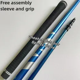 2024 Blue Tube Golf Shaft Drivers Wood Sr R S flex Graphite Free Assembly Sleeve and Grip 240506