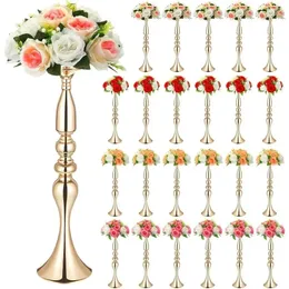 24 PCS Metal Wedding Centrepiece Table Decoration Gold Flower Stand 20 inch Tal Tal Freight Free Home Decorations Decor Room Decor 240429