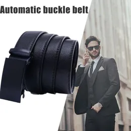 Cinture da 124 cm da uomo cintura gradella automatica Slide nera facile da rimuovere un regalo elegante comodo per il fidanzato di compleanno gif i5m0