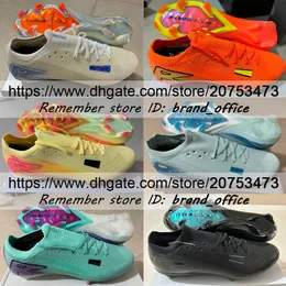 أرسل مع أحذية كرة القدم ذات جودة حقيبة Zoom Vapores 16 XVI Elite FG Ronaldo CR7 Mbappe Soccer Shoes Outdoor Leather Relation