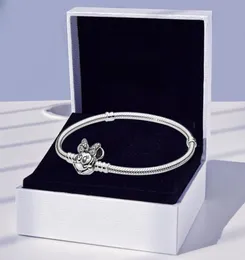 Authentic 925 Sterling Silver Little Mouse Clasp Bracelet with Original Box for P Chain Charms Bracelets For Women Gir6921996