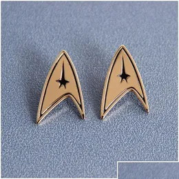 Accessori cartoni animati Star Trek Starfleet smalto per spille battuta badge in lega in lega di moda metallo regali per la consegna goccia per bambini baby mat m otv9m