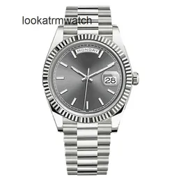 Men Watch RLX Watch 8205 자동 기계식 운동 시계 36 41mm Wordless Dial Sapphire 방수 패션 럭셔리 시계 904L 스테인리스 스틸 시계 Montre