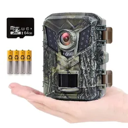 DL006 Mini Hunting Camera 16MP 1080P HD Wild Trail Infrared Night Vision Outdoor Motion Activated Trigger Scouting Po Traps 240428