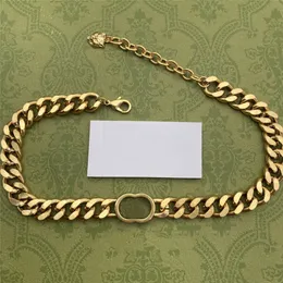 Męski projektant naszyjnik Collana z pudełkiem biżuteria modowa dla kobiety luksusowe łańcuchy imprezowe zabytkowe złote naszyjniki grube g tygrysa hea 244s