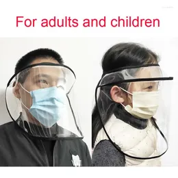 Boinas anti-gotículas à prova de poeira à prova de face completa Hat Bocal Mask Protetive Adult Children Visor Shield Transparent